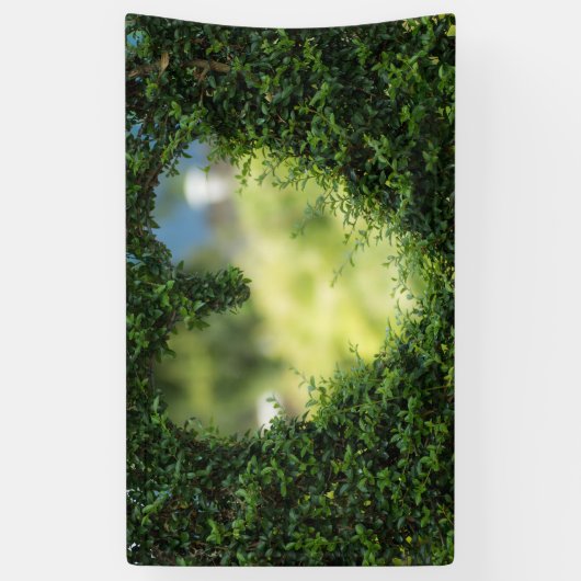 Green Topiary Heart Spandoek (Verticaal)