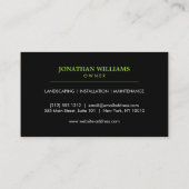 Green Topiary Plant II Landscaping Visitekaartje (Achterkant)