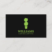 Green Topiary Plant II Landscaping Visitekaartje (Voorkant)