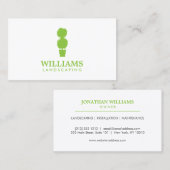 Green Topiary Plant III Landscaping Visitekaartje (Voorkant / Achterkant)