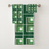 Green Topsy Turvy Bad Handdoek (Insitu)