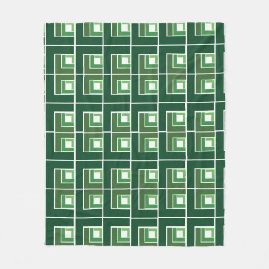 Green Topsy Turvy Fleece Deken (Voorkant)