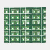 Green Topsy Turvy Fleece Deken (Voorkant (Horizontaal))