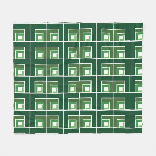 Green Topsy Turvy Fleece Deken (Voorkant (Horizontaal))