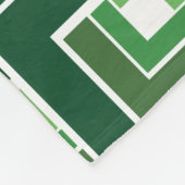 Green Topsy Turvy Fleece Deken (Hoek)