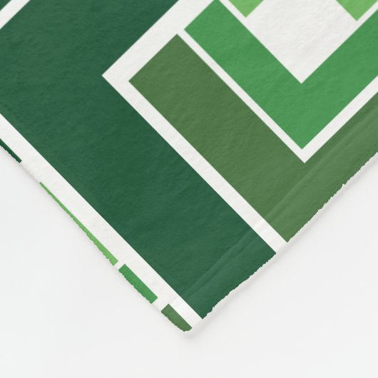 Green Topsy Turvy Fleece Deken (Hoek)