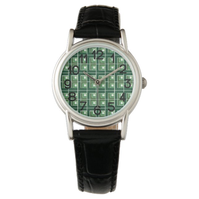 Green Topsy Turvy Horloge (Voorkant)