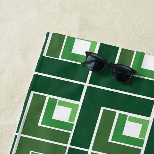 Green Topsy Turvy Strandlaken (In situ)