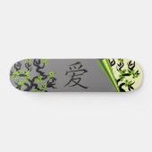 Green Tortelduifjes Sakura Tree Chinese Love Symbo Persoonlijk Skateboard (Horizontaal)