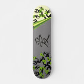 Green Tortelduifjes Sakura Tree Chinese Love Symbo Persoonlijk Skateboard (Voorkant)