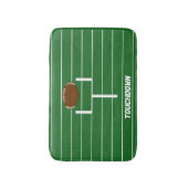 Green Touchdown Football Bath Mat (Voorkant Verticaal)