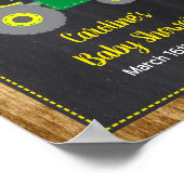 Green Tractor Baby shower Welkomstteken Decor Poster (Hoek)