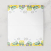 Green Tractor Boerderij Birthday Food Kards Plaatskaartje (Buitenkant ongevouwen)