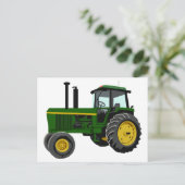 Green Tractor Briefkaart (Staand voorkant)