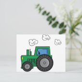 Green Tractor Briefkaart (Staand voorkant)