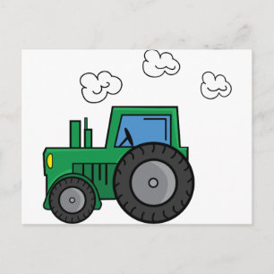 Green Tractor Briefkaart