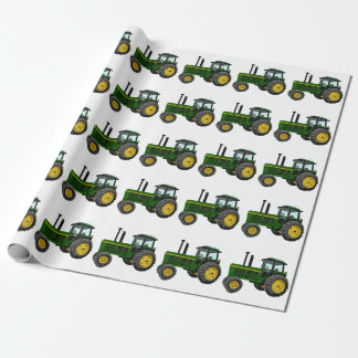 Green Tractor Cadeaupapier