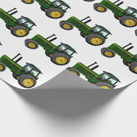 Green Tractor Cadeaupapier (Hoek)