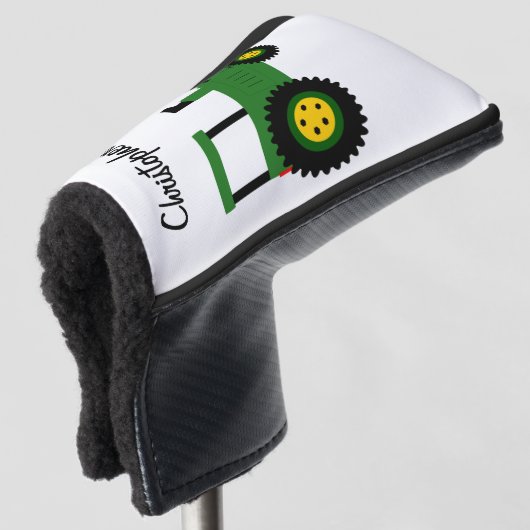 Green Tractor Design Golfheadcover (3/4 voorkant)
