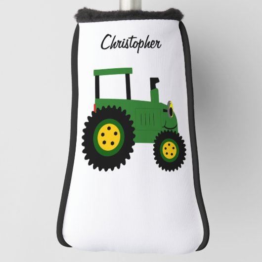 Green Tractor Design Golfheadcover (Draai 90)