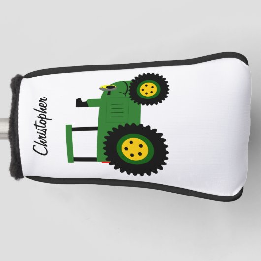 Green Tractor Design Golfheadcover (Voorkant)