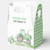 Green Tractor Farm birthday gable Bedankdoosjes (Open)