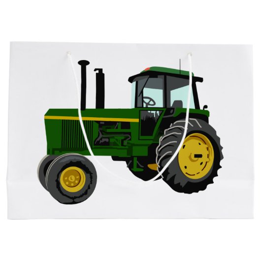 Green Tractor Groot Cadeauzakje (Achterkant)