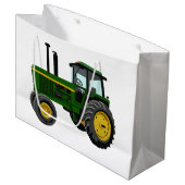 Green Tractor Groot Cadeauzakje (Voorkant Gekanteld)