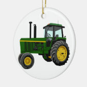 Green Tractor Keramisch Ornament (Links)