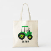 Green Tractor Kinder Boerderij Barnyard - geperson Tote Bag (Achterkant)
