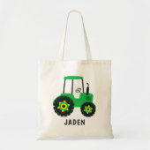 Green Tractor Kinder Boerderij Barnyard - geperson Tote Bag (Voorkant)