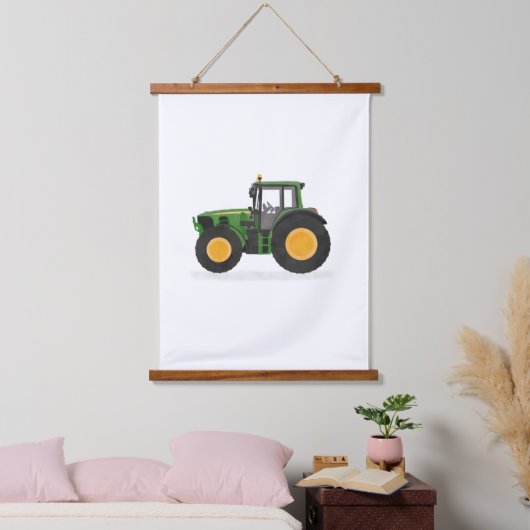 Green Tractor Kinder Room Decor Hangend Wandkleed (Slaapkamer)