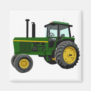 Green Tractor Magneet