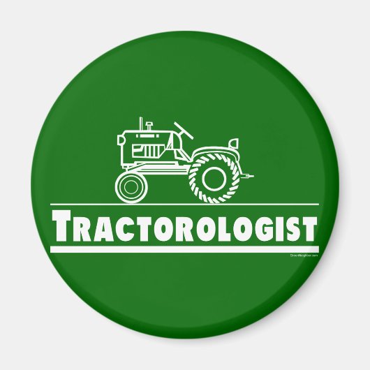 Green Tractor Ologist Magneet (Voorkant)
