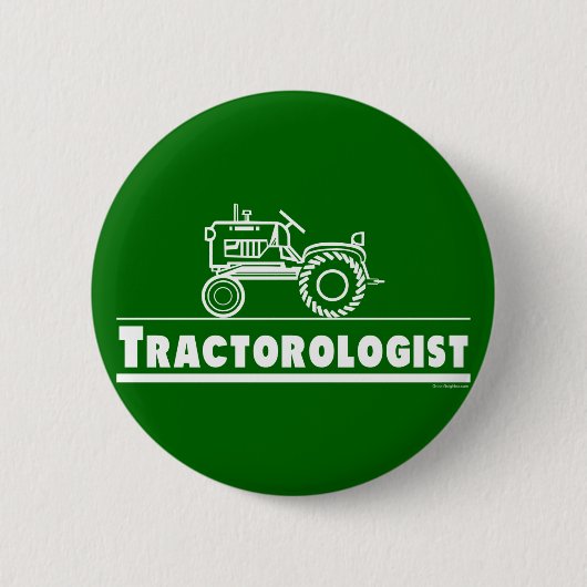 Green Tractor Ologist Ronde Button 5,7 Cm (Voorkant)