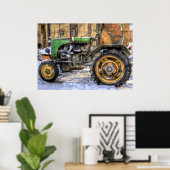 Green Tractor Poster (Thuiskantoor)