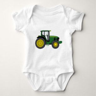 Green Tractor Romper
