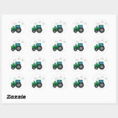 Green Tractor Ronde Sticker (Vel)