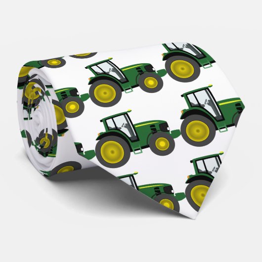 Green Tractor Stropdas (Opgerold)