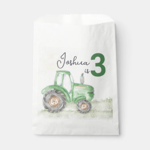 Green Tractor Theme Party geeft de voorkeur aan pa Bedankzakje