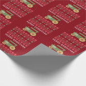 Green Tractor Ugly KerstSweater Cadeaupapier (Hoek)