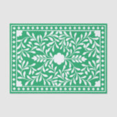 Green Traditional Bone Inlay Decoupage Paper Tissuepapier (Voorkant)