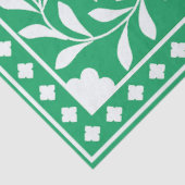 Green Traditional Bone Inlay Decoupage Paper Tissuepapier (Detail)