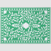 Green Traditional Bone Inlay Decoupage Paper Tissuepapier (Voorkant)
