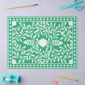 Green Traditional Bone Inlay Decoupage Paper Tissuepapier (Craft)