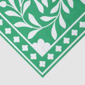 Green Traditional Bone Inlay Decoupage Paper Tissuepapier (Detail)