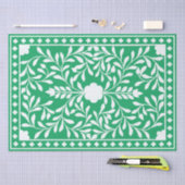Green Traditional Bone Inlay Decoupage Paper Tissuepapier (Craft)