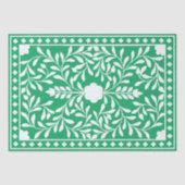 Green Traditional Bone Inlay Decoupage Paper Tissuepapier (Voorkant)