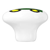 Green Train Design Personalised Keramische Knop (Zijkant)