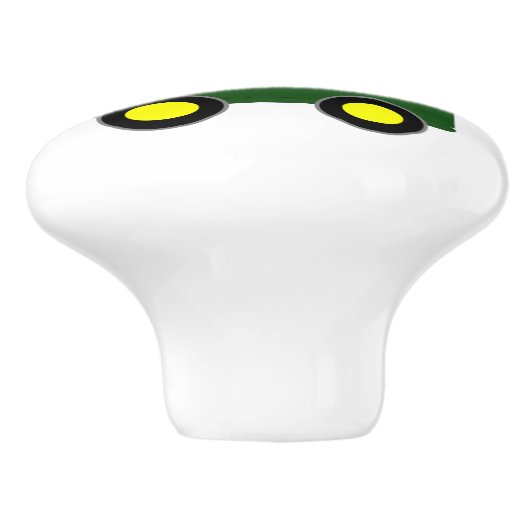 Green Train Design Personalised Keramische Knop (Zijkant)